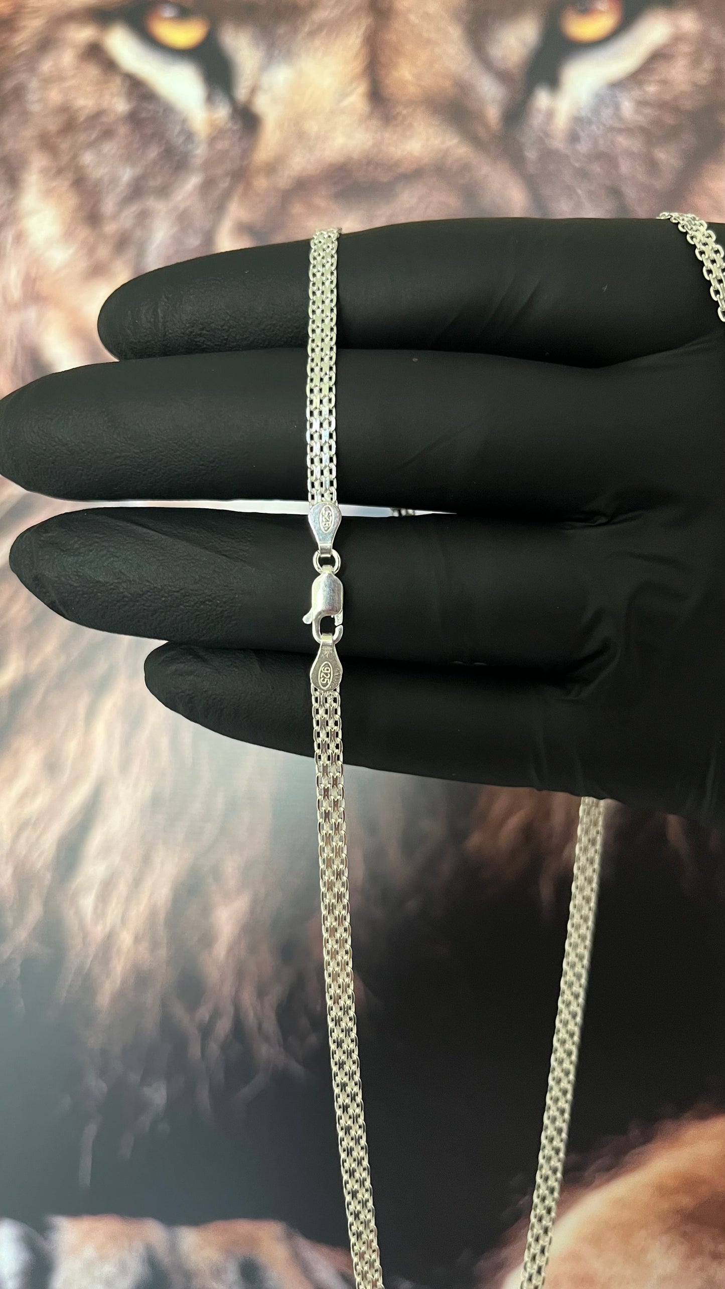 CORRENTE ESTEIRA/BISMAK 3,5MM X 70CM + PINGENTE CRUCIFIXO