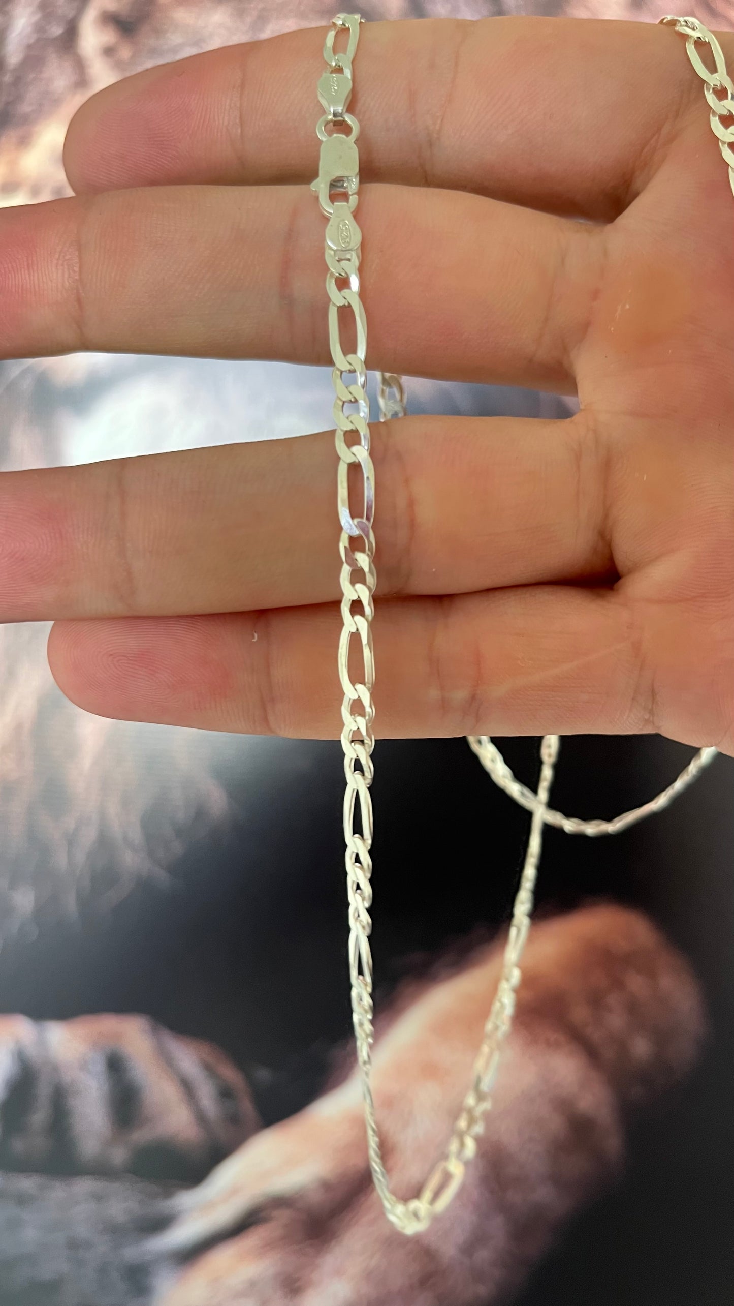 CORRENTE 3x1 4MM x 70CM COM PINGENTE PALITO