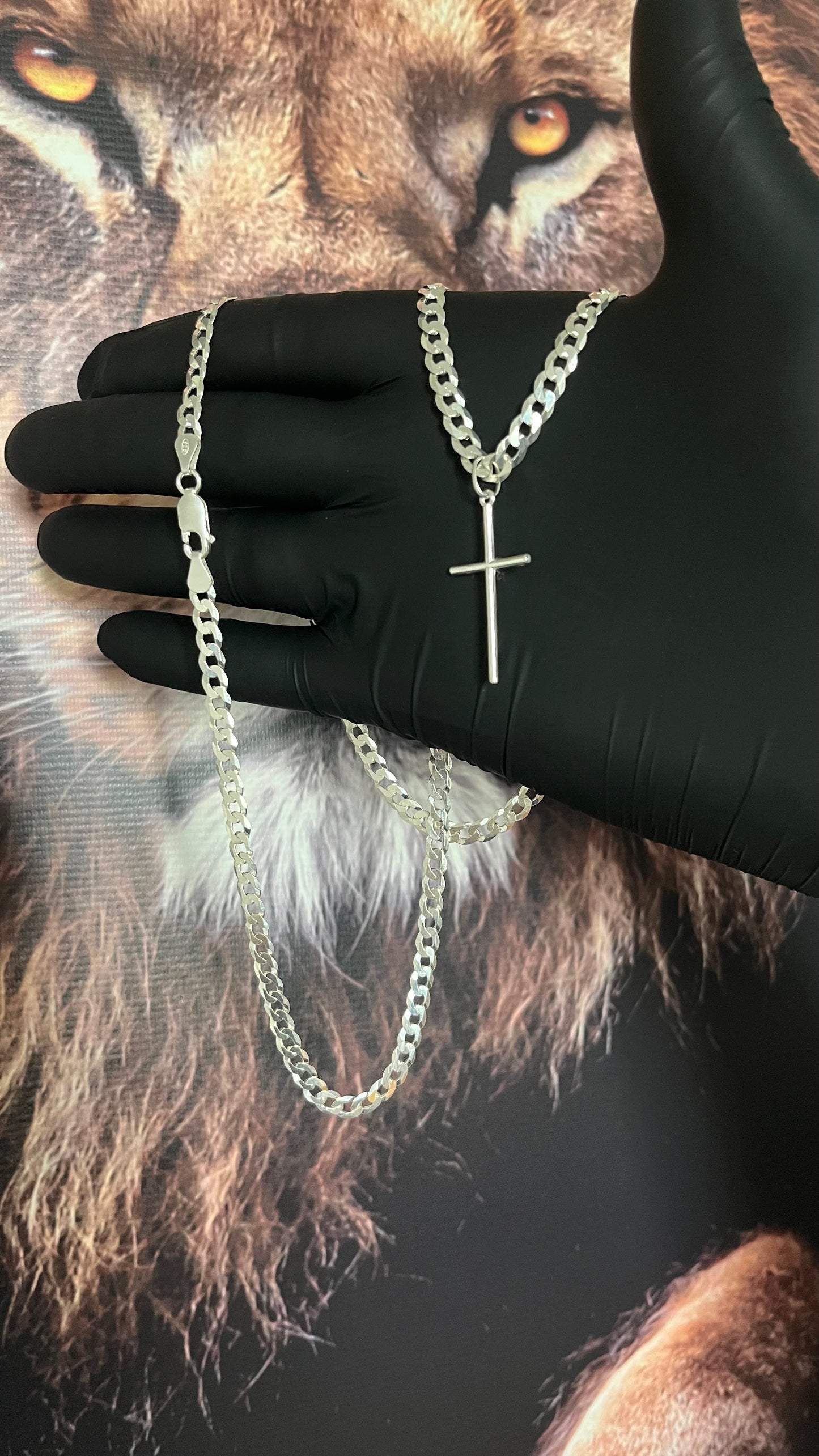 CORRENTE GRUMET 5MM x 70CM + PINGENTE PALITO