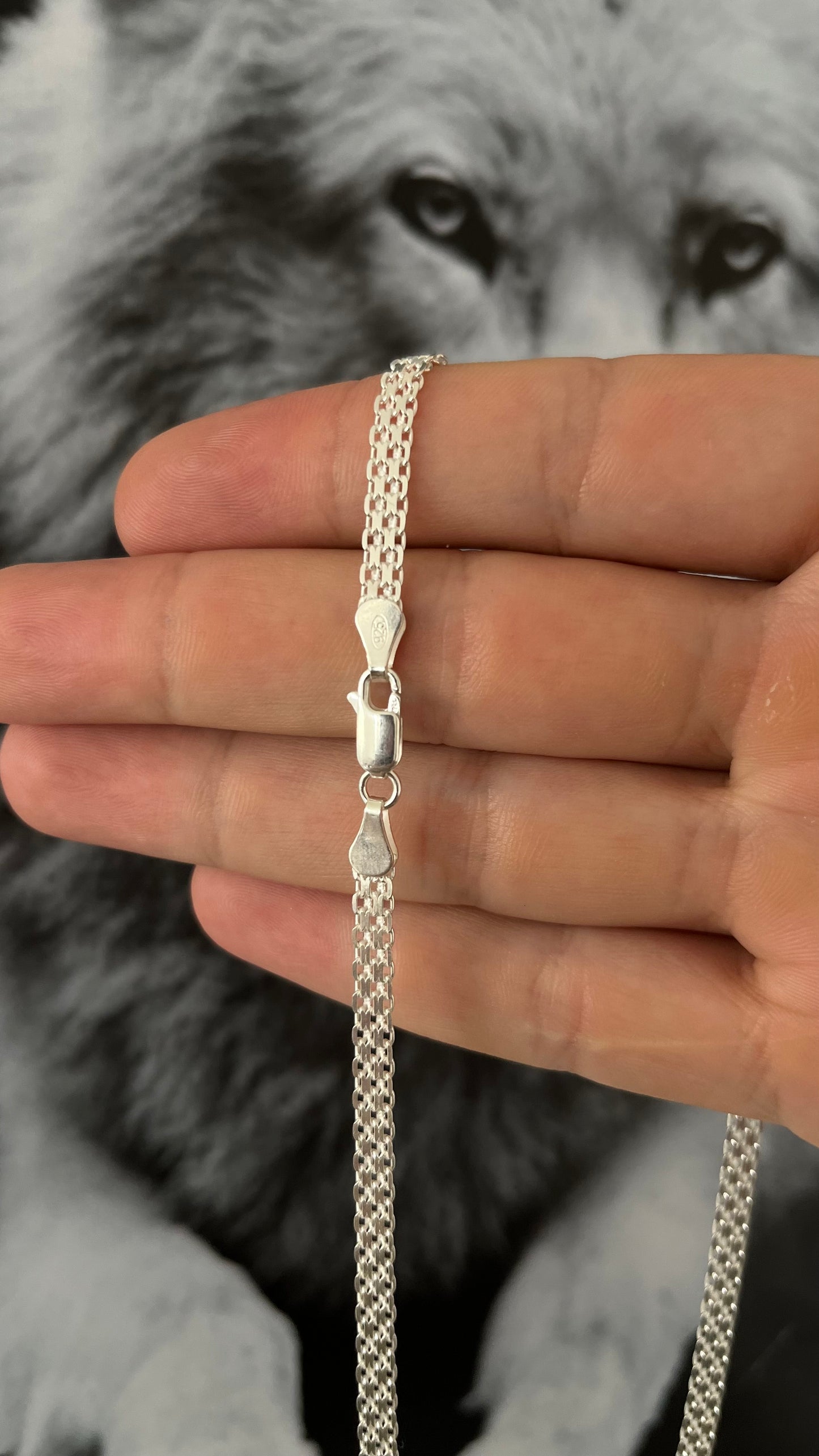 CORRENTE BISMAK/ESTEIRA 3,5MM X 70CM COM PINGENTE DE CRUZ