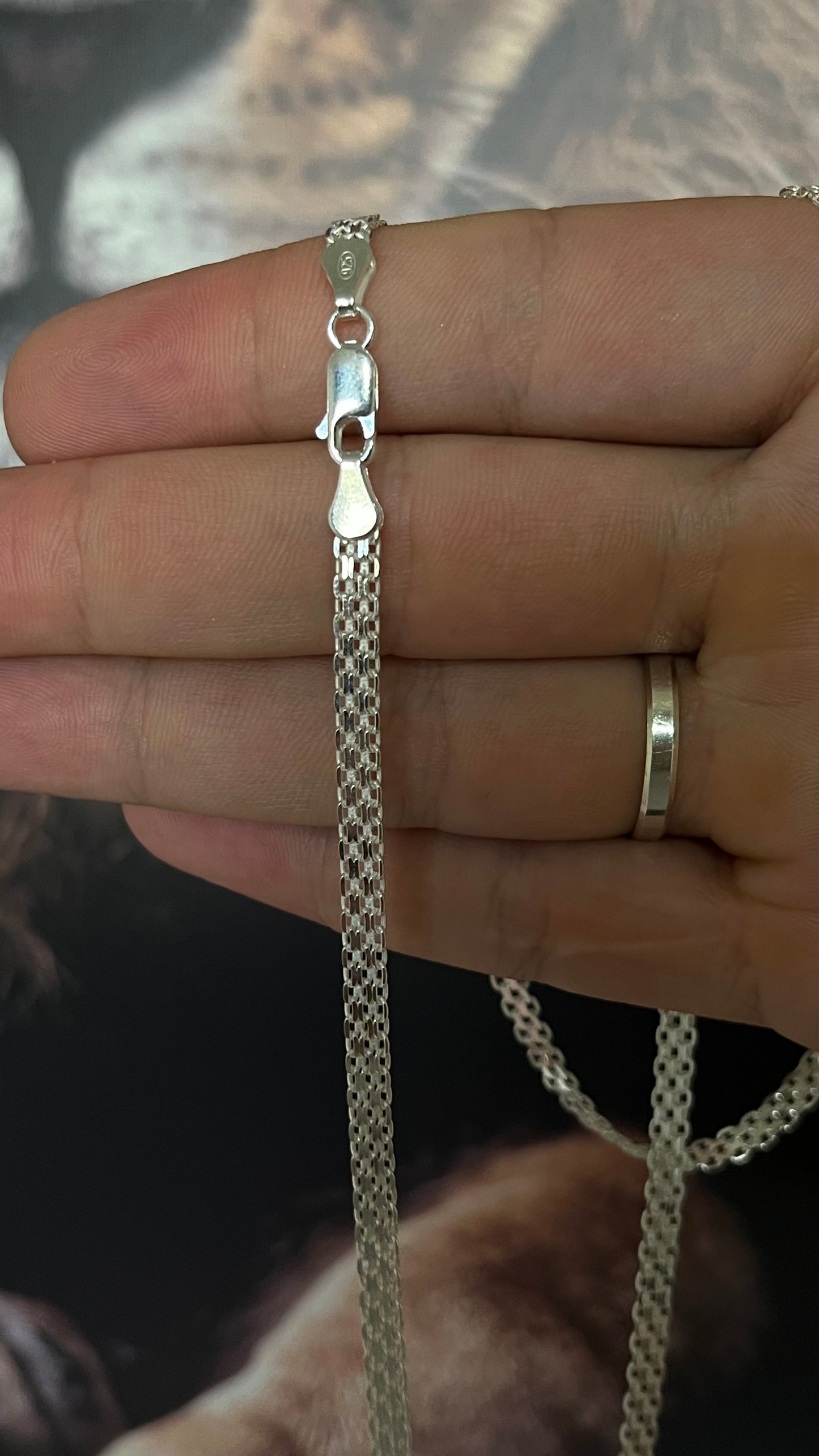 CORRENTE BISMAK 5MM X 70CM COM PINGENTE DE CRUZ