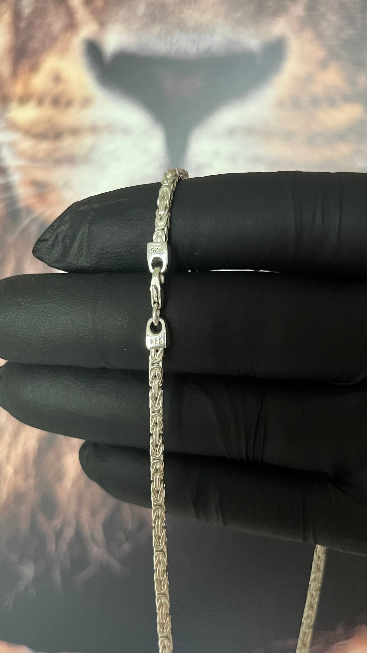 CORRENTE BIZANTINE/PERUANA 4MM X 70CM + PINGENTE CRUCIFIXO