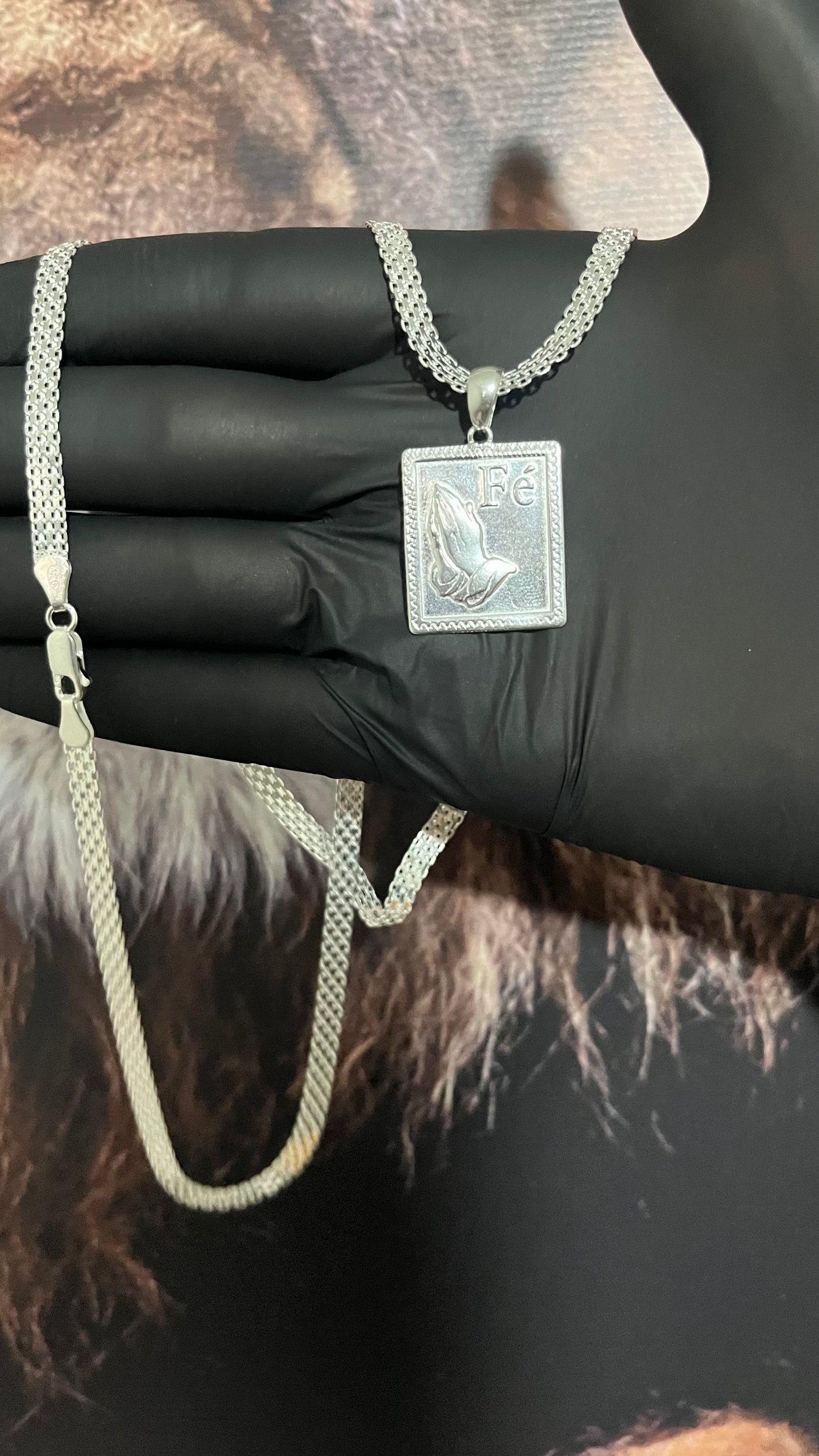 CORRENTE BISMAK 5MM X 70CM + PINGENTE FÉ