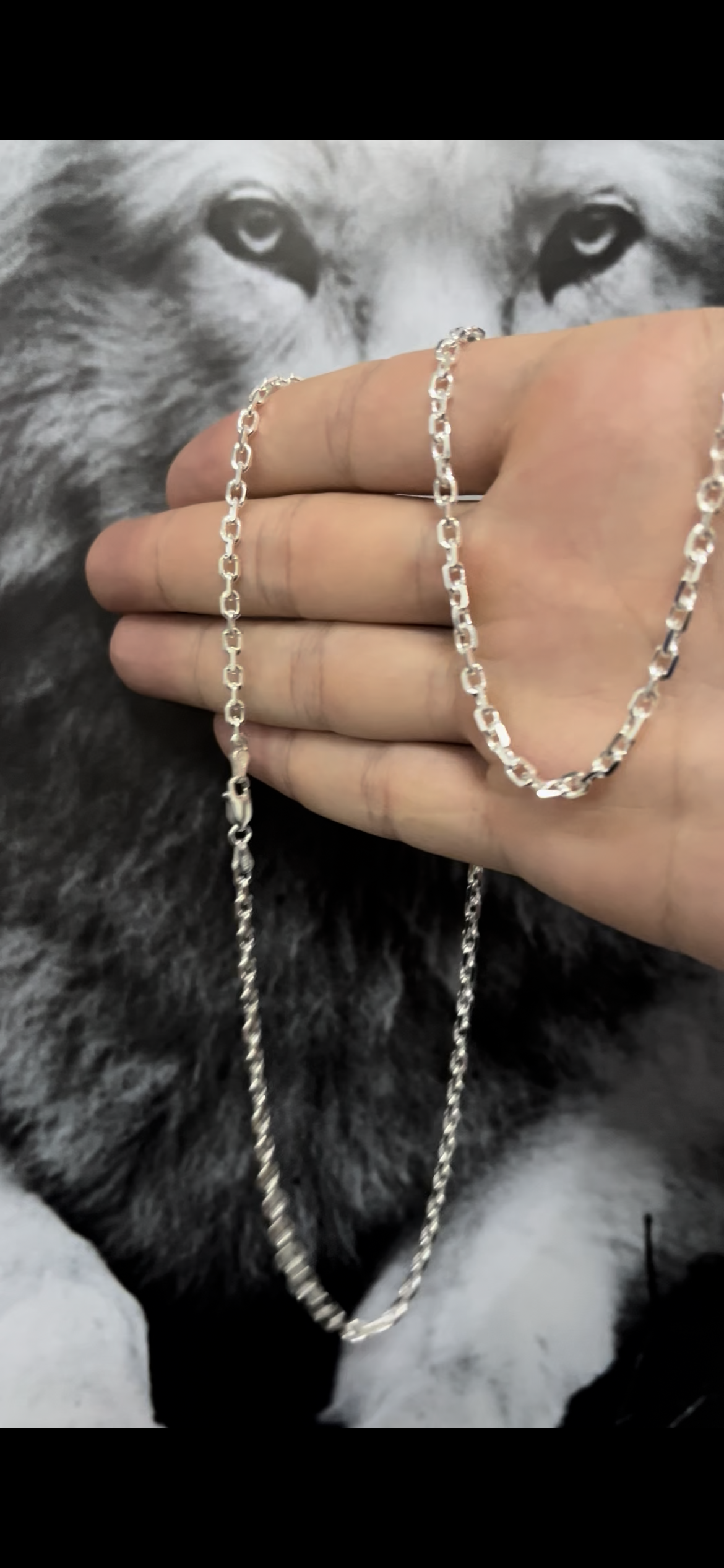 CORRENTE CARTIER/CADEADO 4MM X 65CM