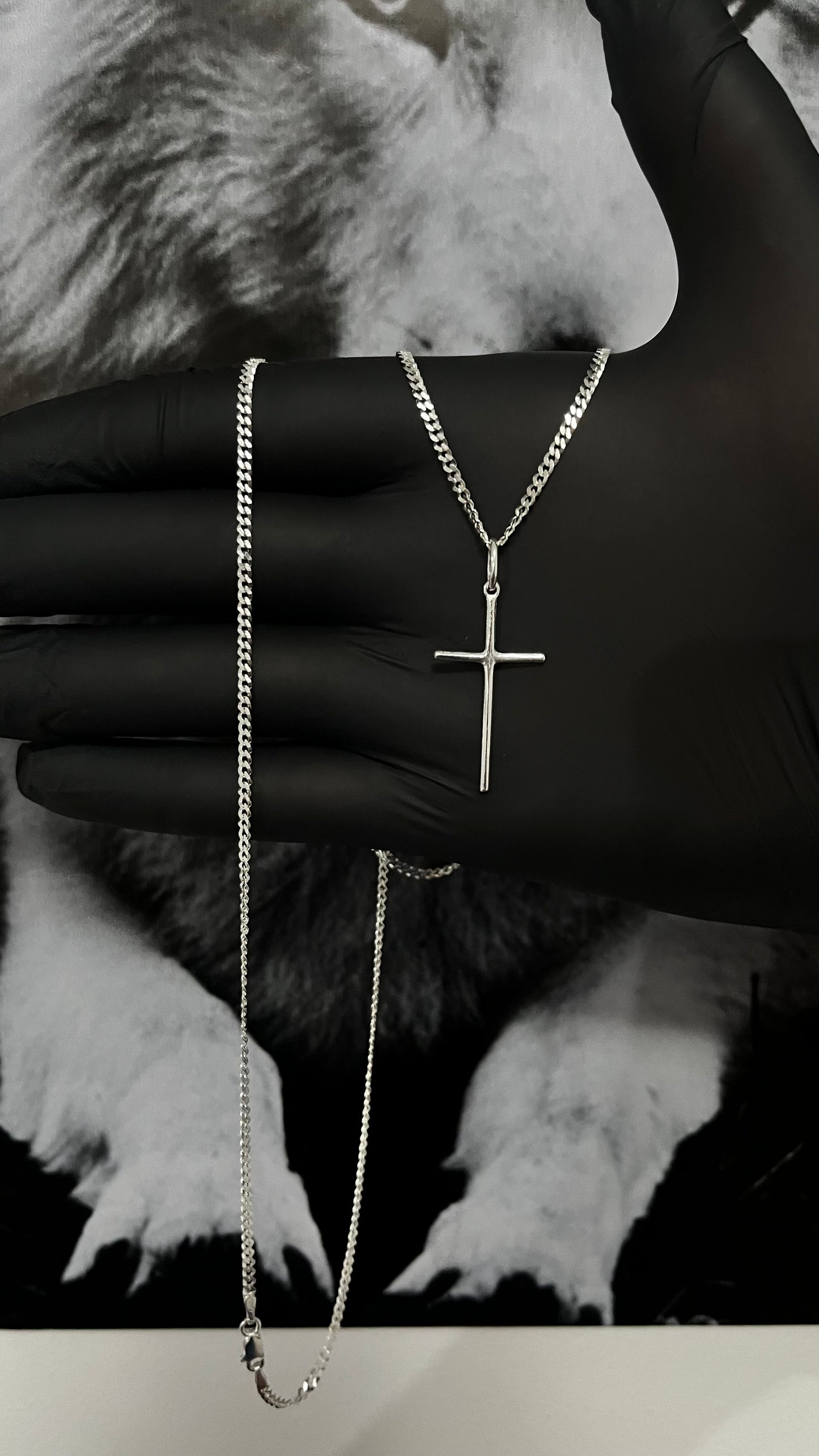 CORRENTE GRUMET 70CM x 2MM COM PINGENTE PALITO