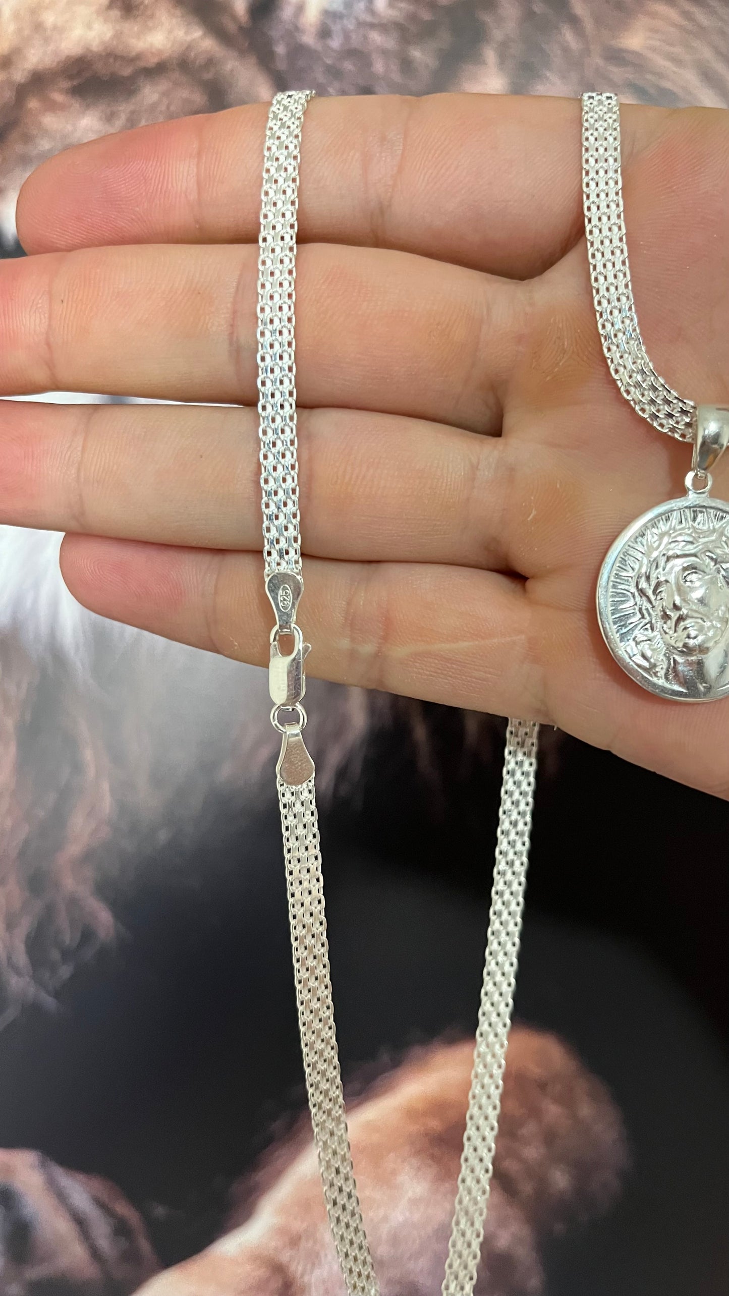 CORRENTE BISMAK 5MM X 70CMM COM PINGENTE DE CRISTO