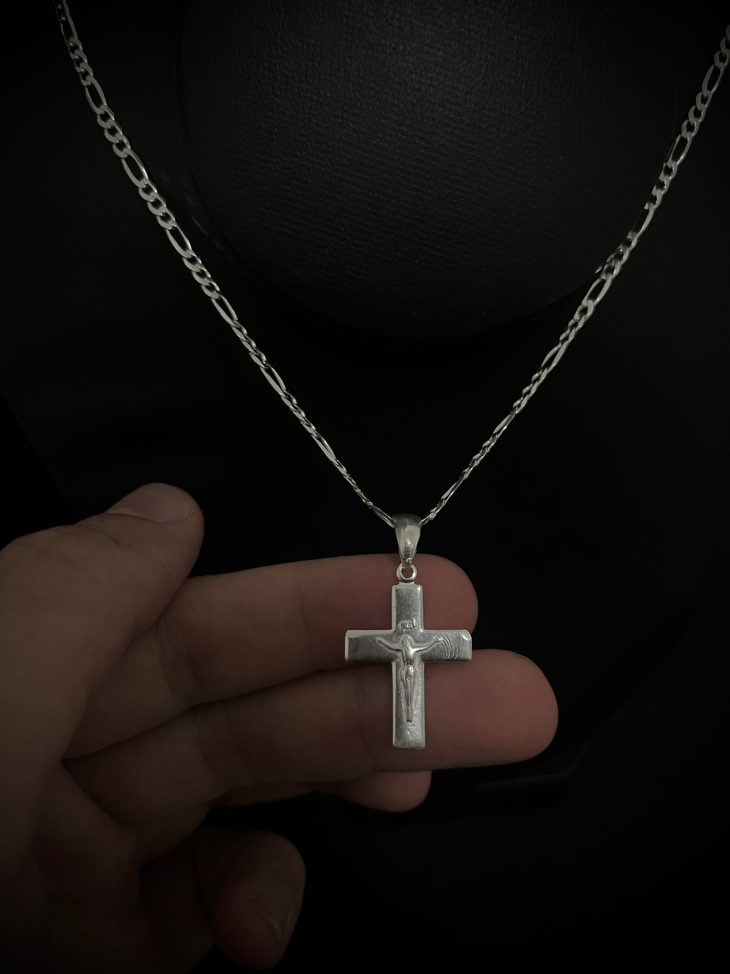 CORRENTE 3x1 70CM x 3MM COM CRUCIFIXO