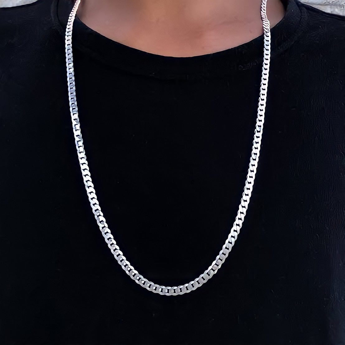 CORRENTE ELO DUPLO 4MM x 70CM;