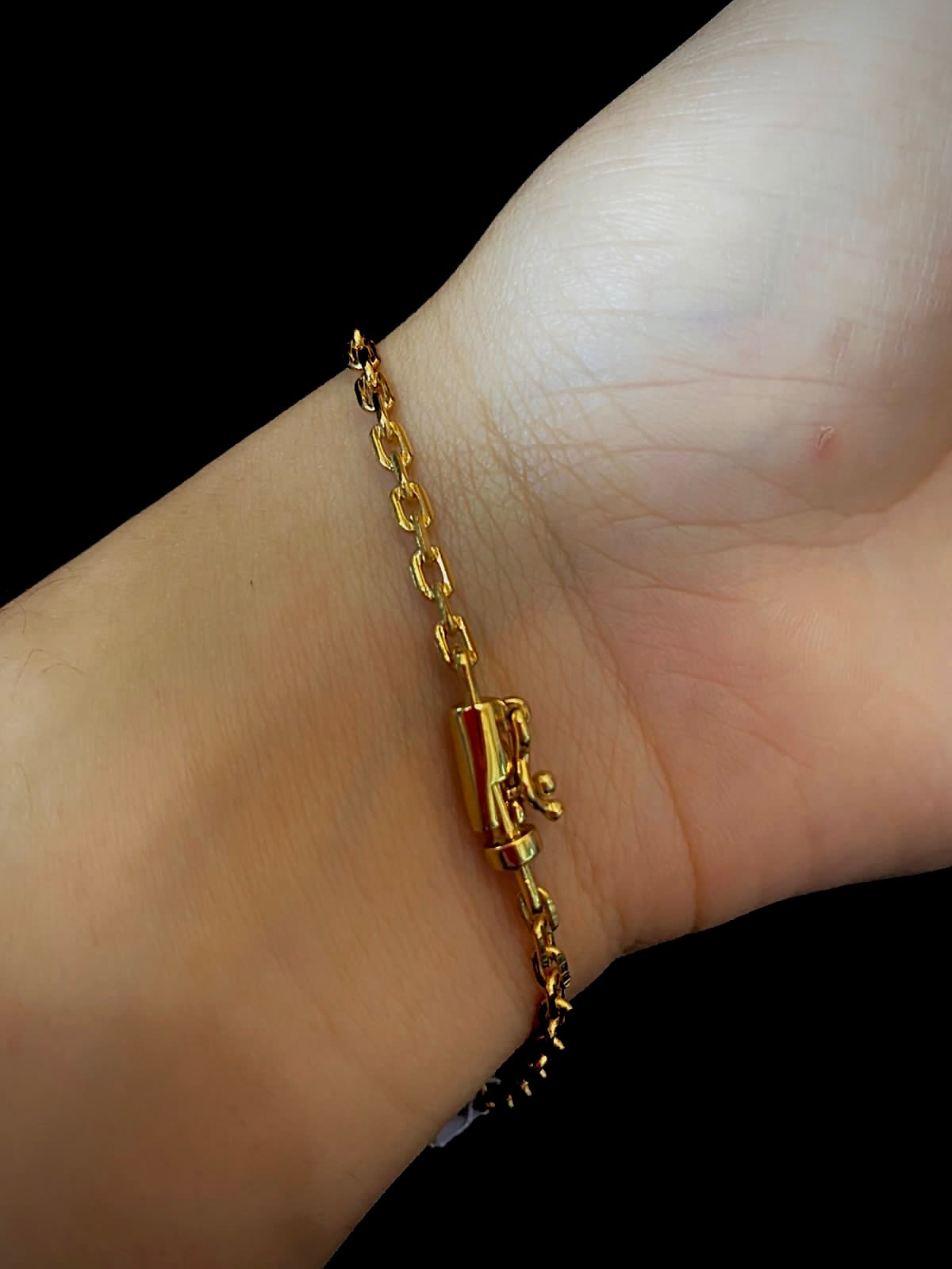 Pulseira cadeado 3mm feminina