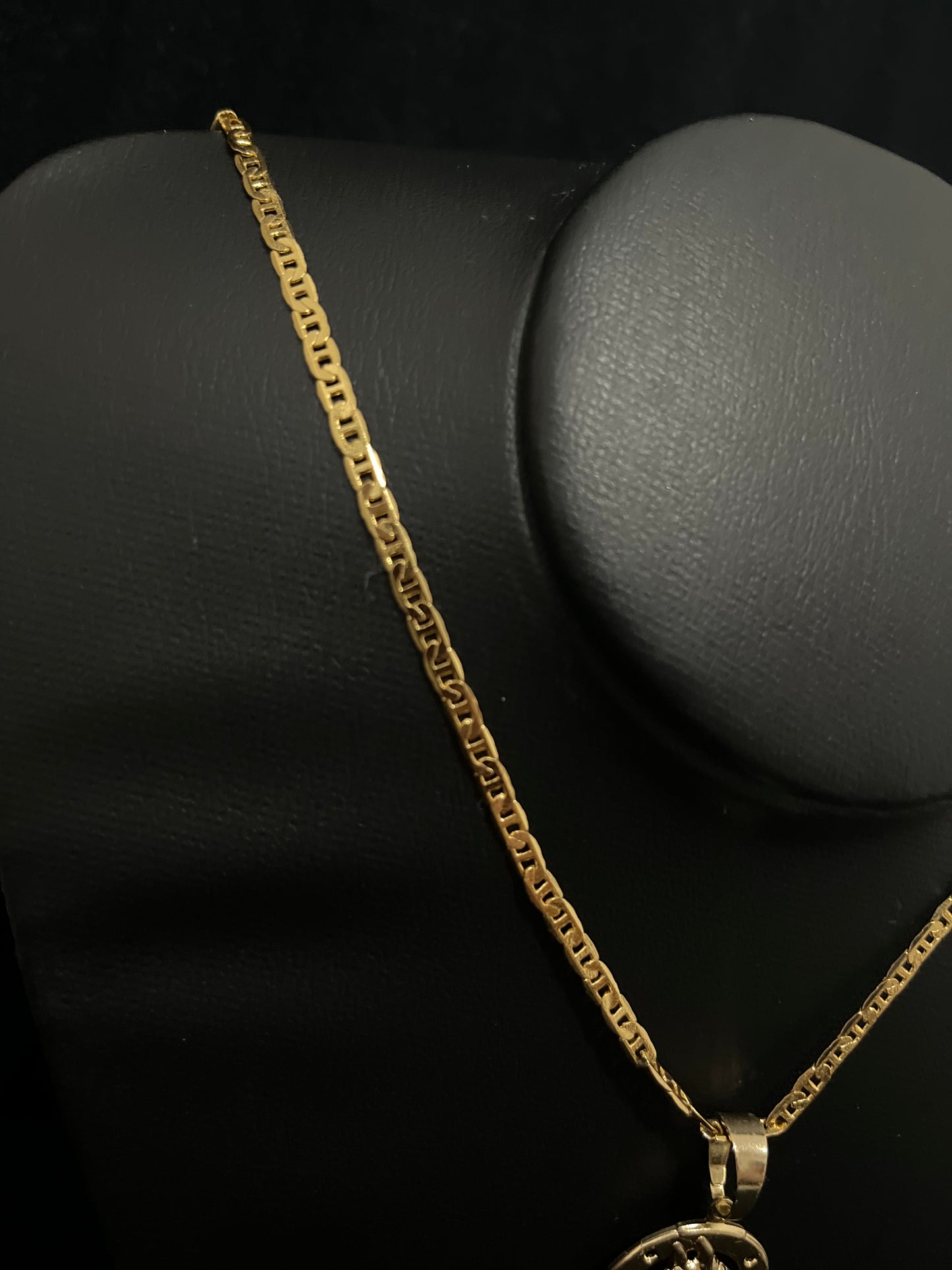 CORRENTE PIASTRINE 70CM X 3MM COM PINGENTE