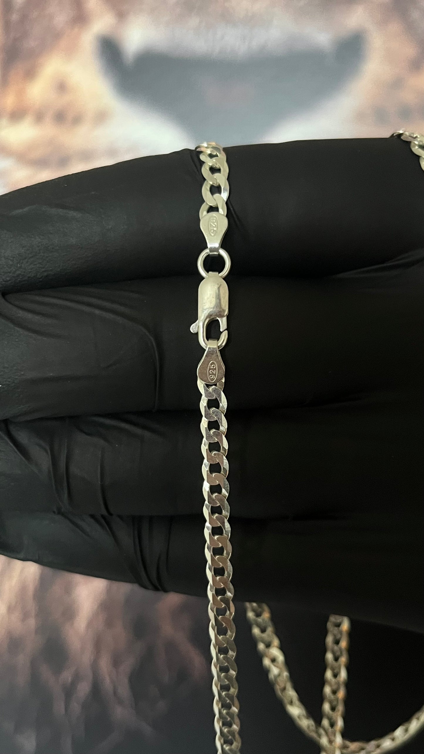 CORRENTE GRUMET 4MM x 70CM + PINGENTE FÉ