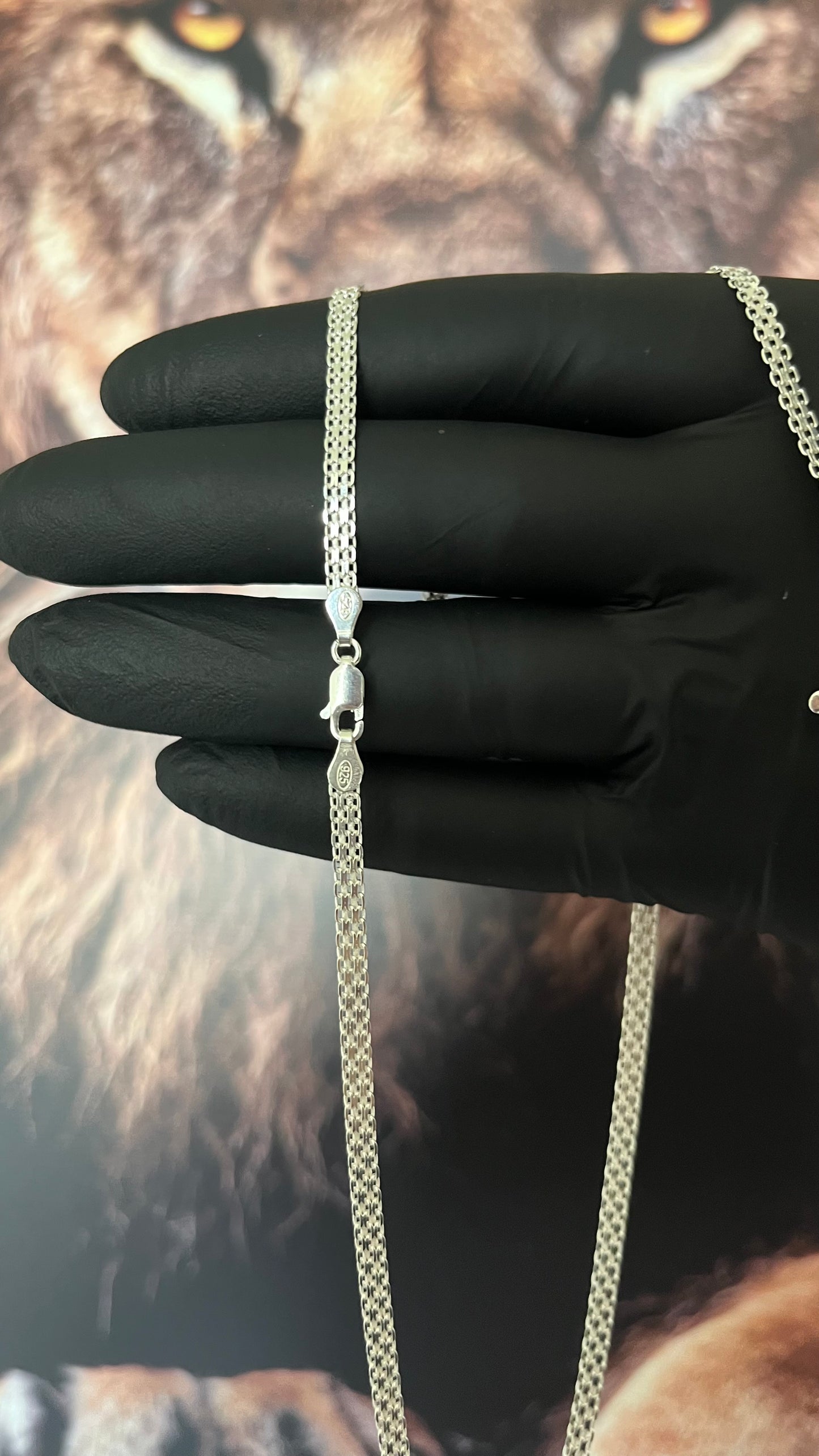 CORRENTE ESTEIRA/BISMAK 3,5MM X 70CM + PINGENTE  CRUCIFIXO