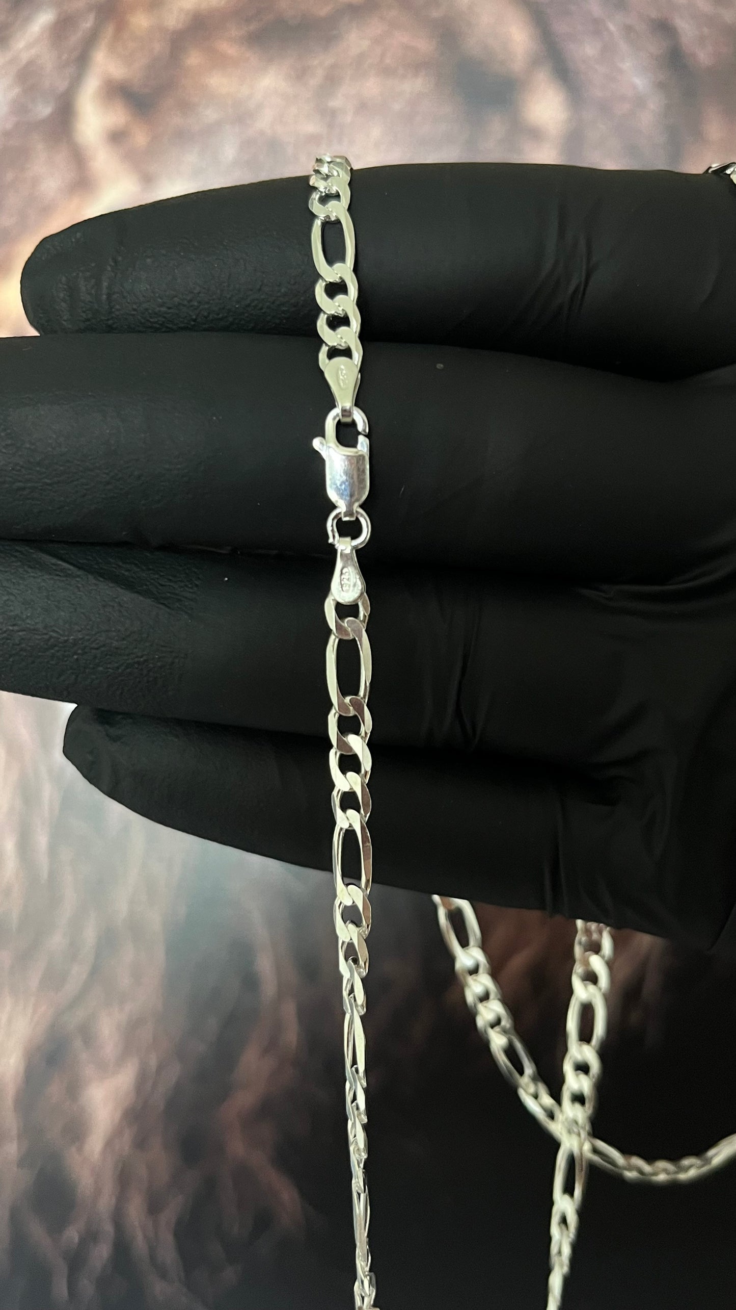 CORRENTE 3x1 4MM x 70CM COM PINGENTE CRUZ