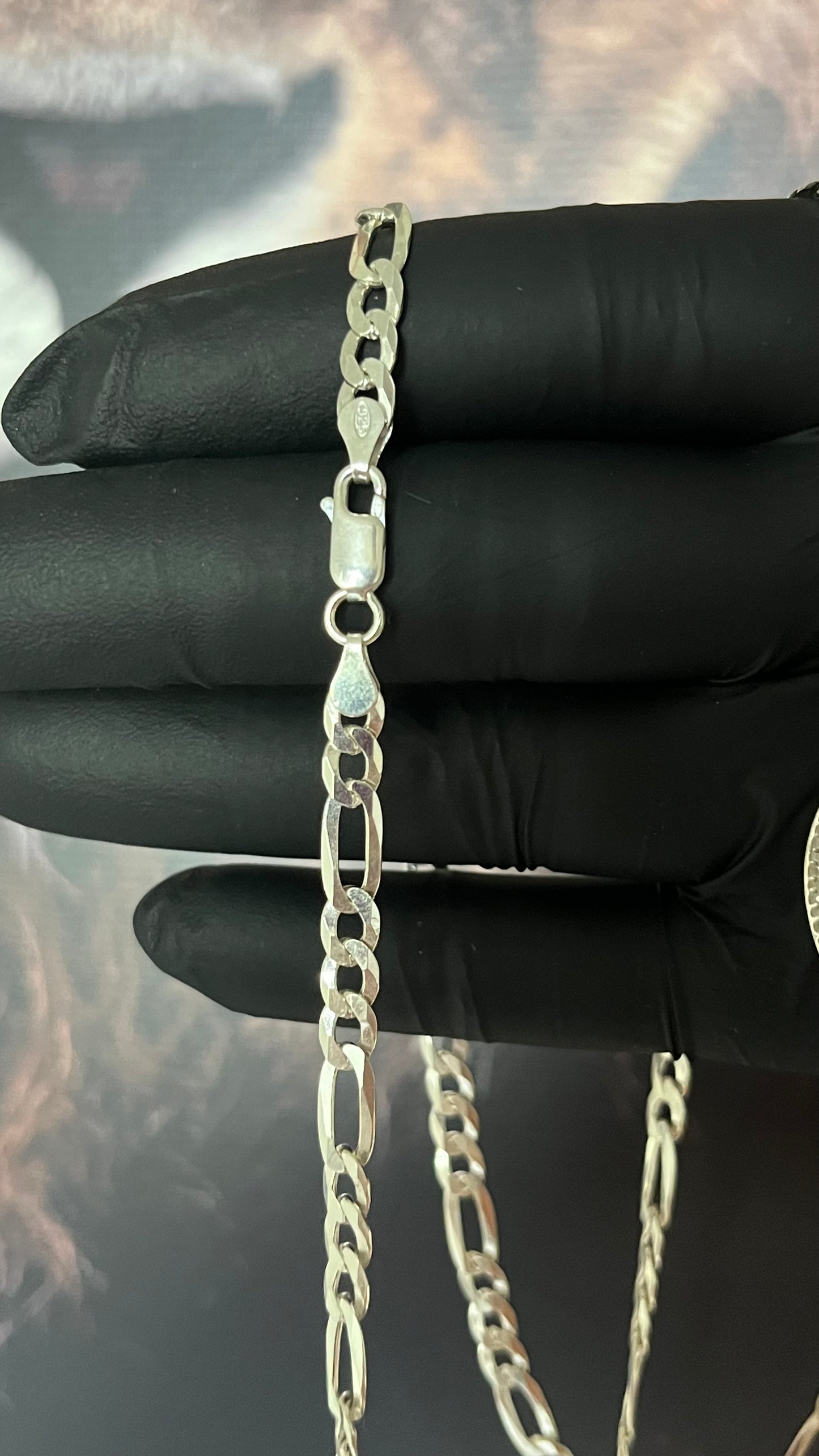 CORRENTE 3x1 70CM X 6MM + PINGENTE FÉ