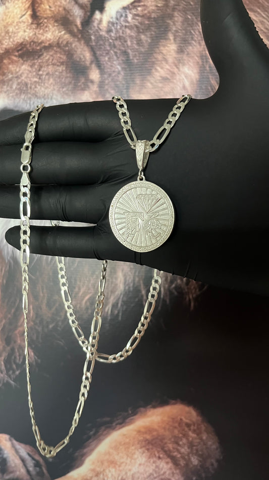 CORRENTE 3x1 70CM X 6MM + PINGENTE FÉ