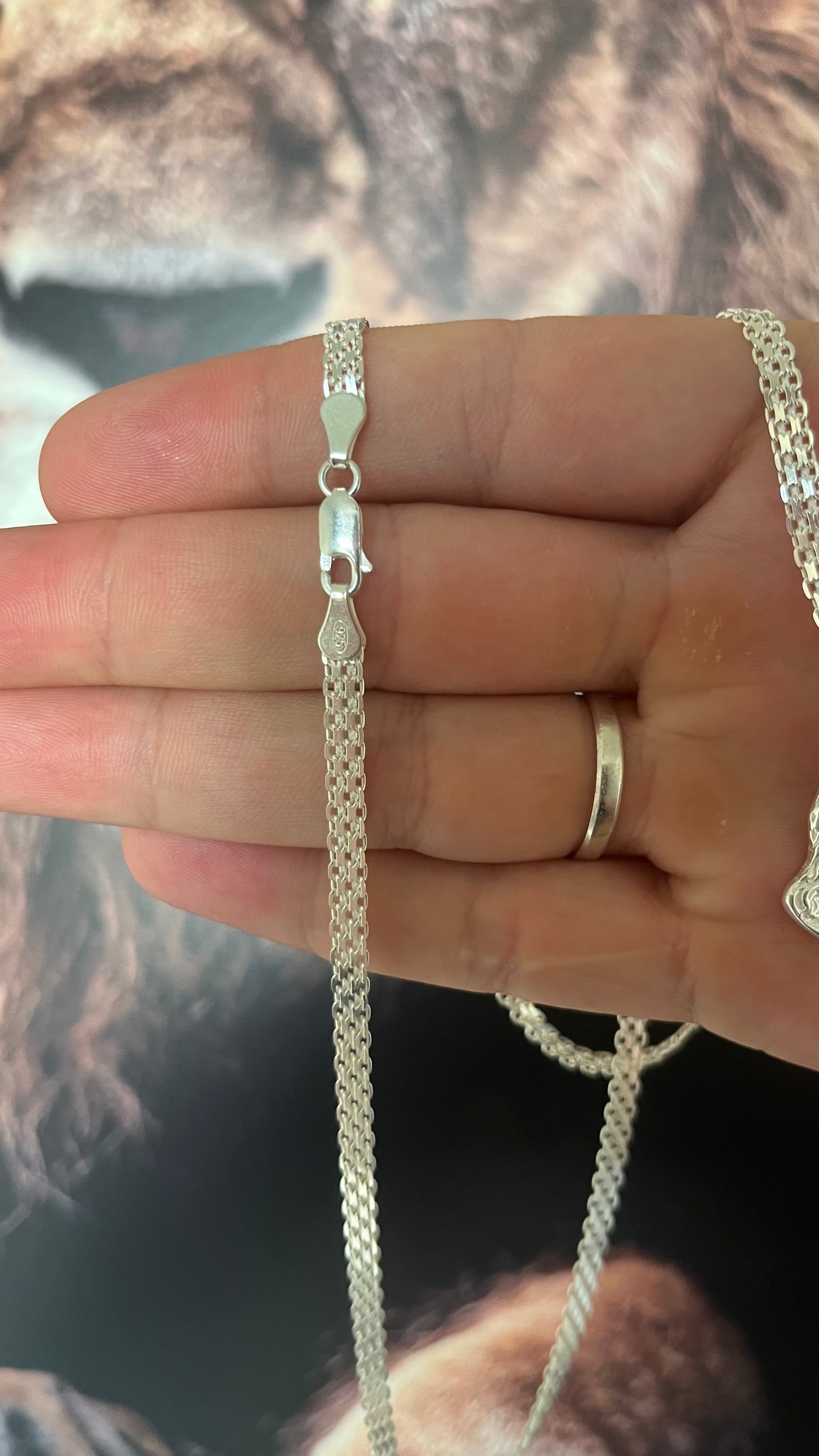 CORRENTE ESTEIRA/BISMAK 3,5MM X 70CM + PINGENTE  DE CRISTO