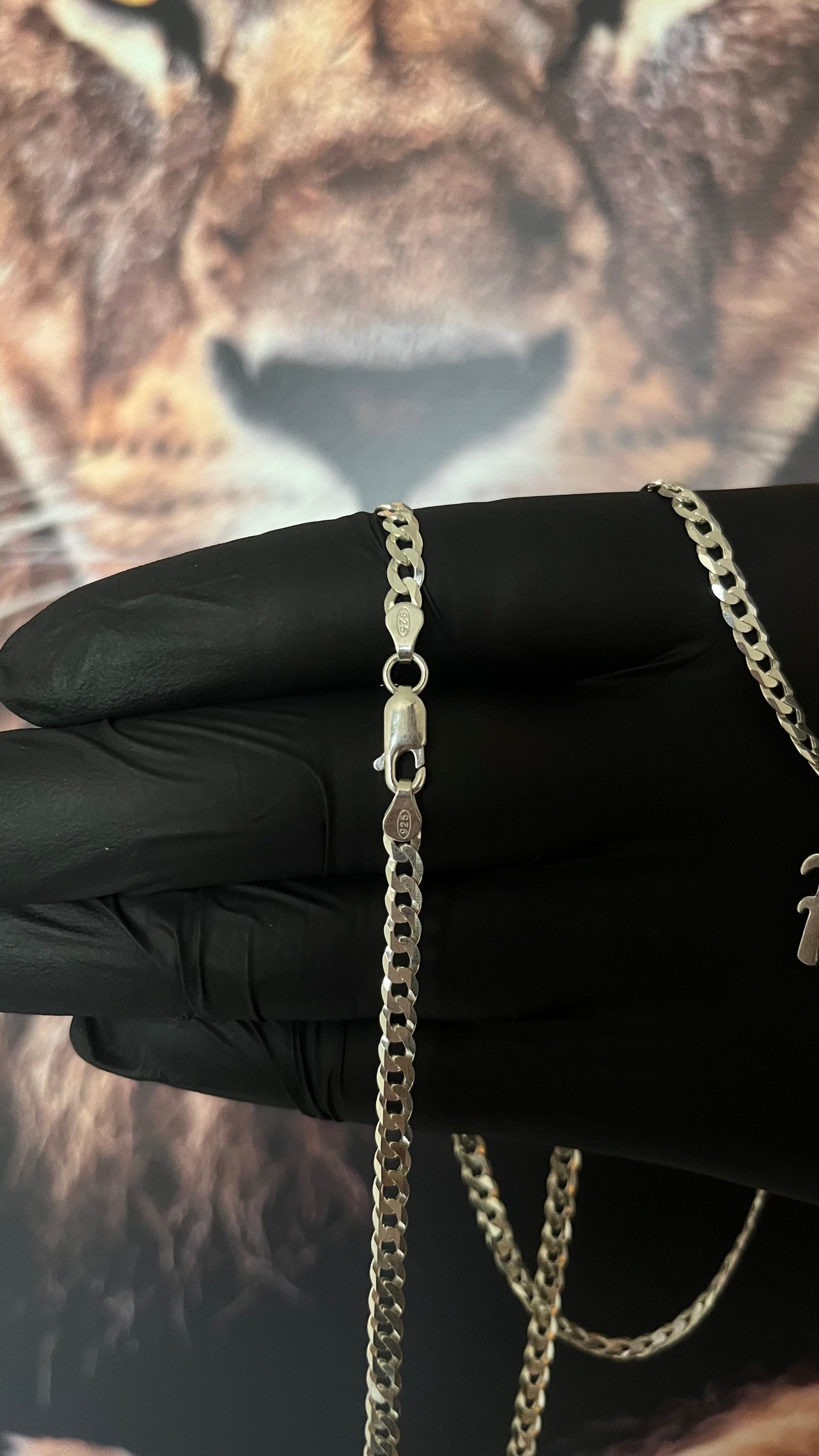 CORRENTE GRUMET 4MM x 70CM + PINGENTE FÉ