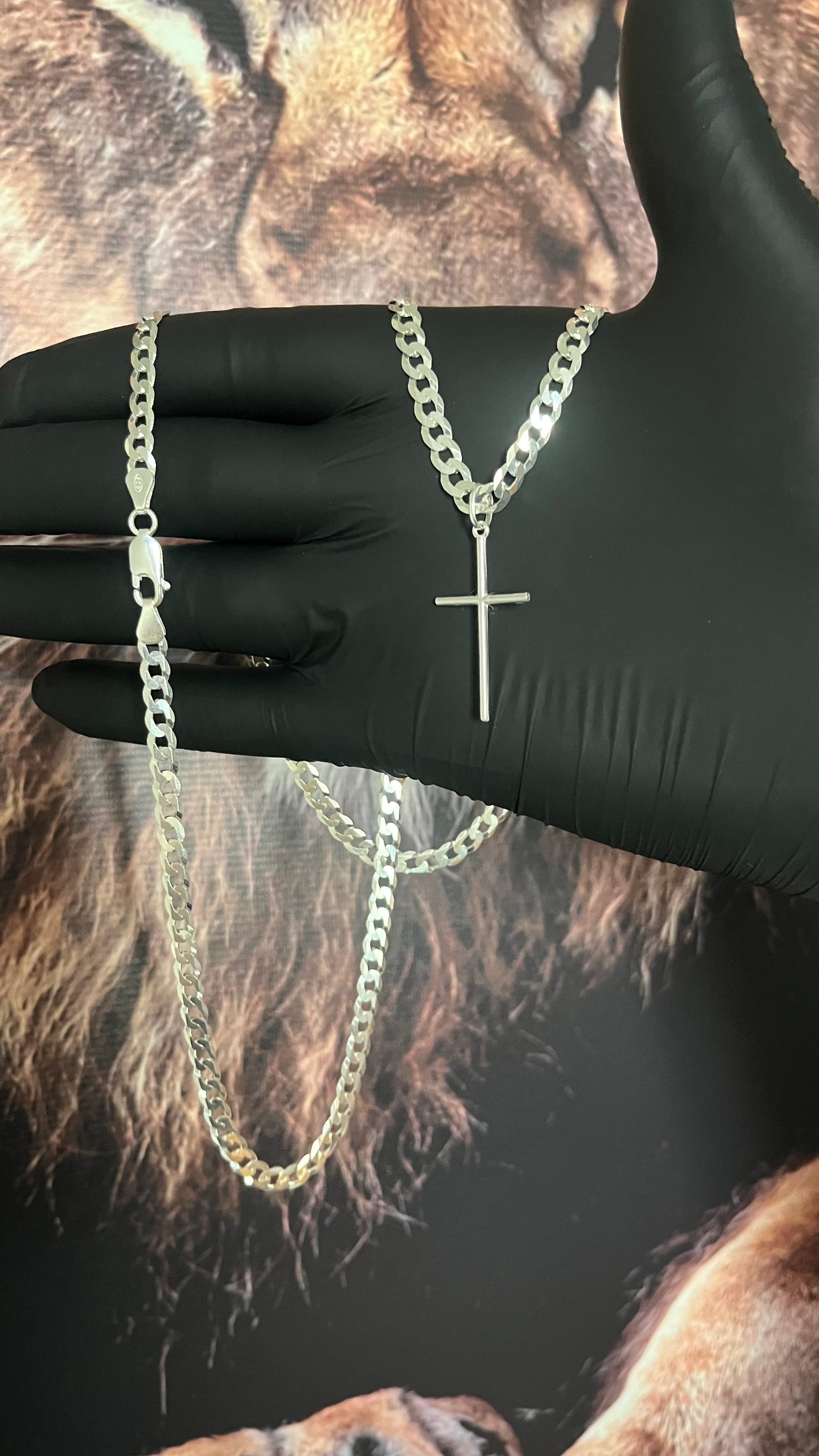 CORRENTE GRUMET 5MM x 70CM + PINGENTE PALITO