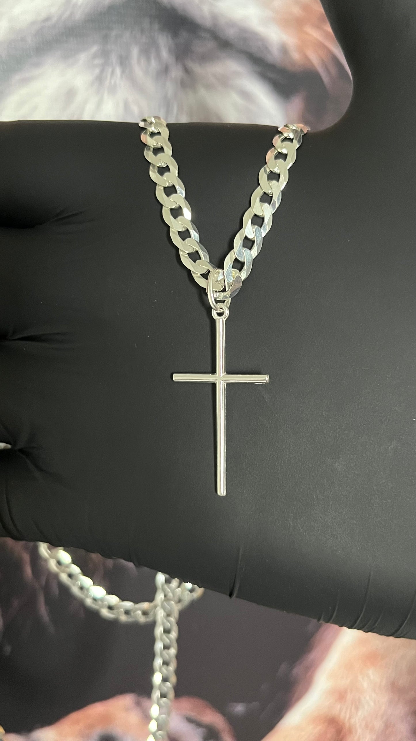 CORRENTE GRUMET 5MM x 70CM + PINGENTE PALITO