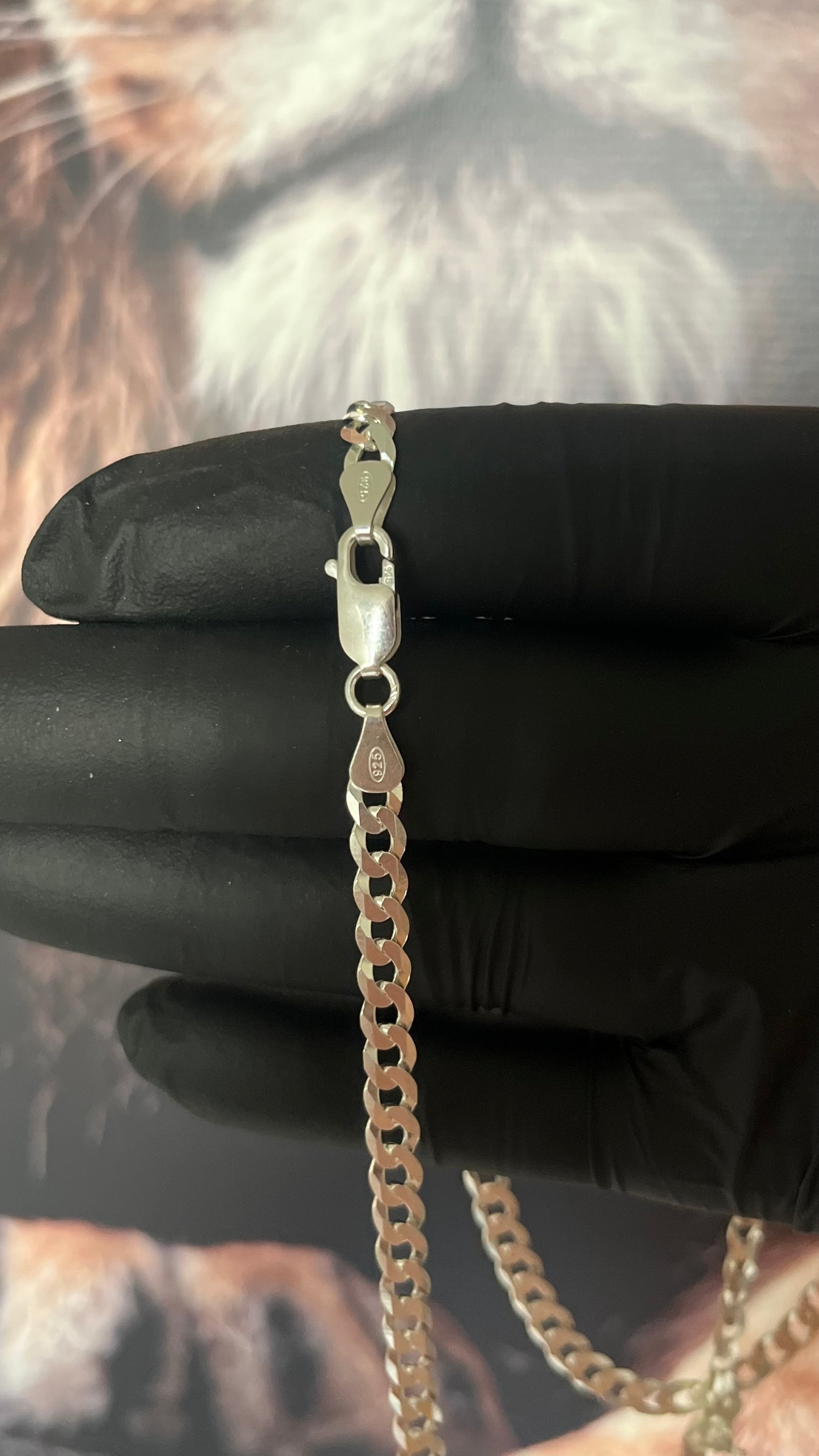 CORRENTE GRUMET 7MM X 70CM + PINGENTE LEÃO DE JUDÁ