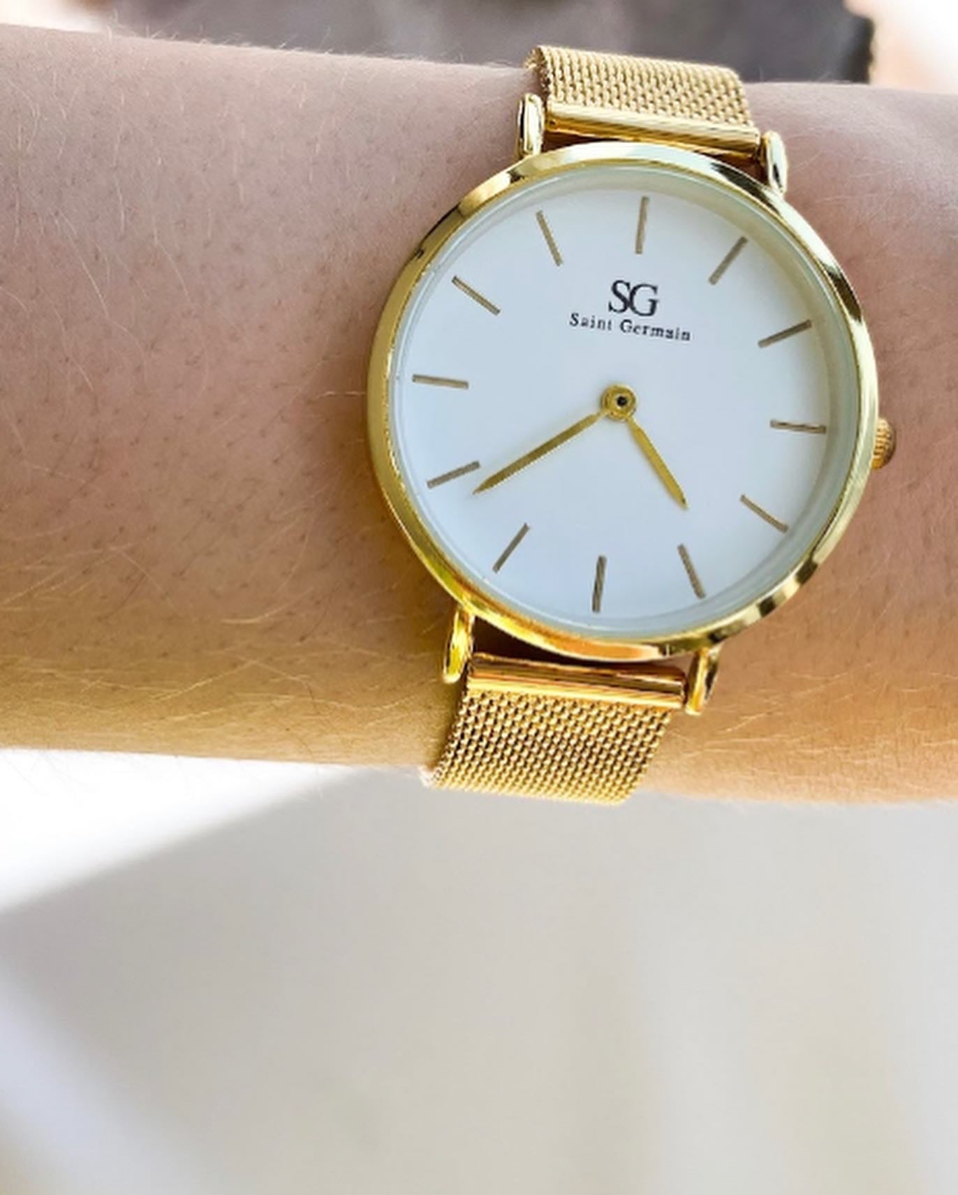 Relógio Feminino Dourado Madison Gold 32mm