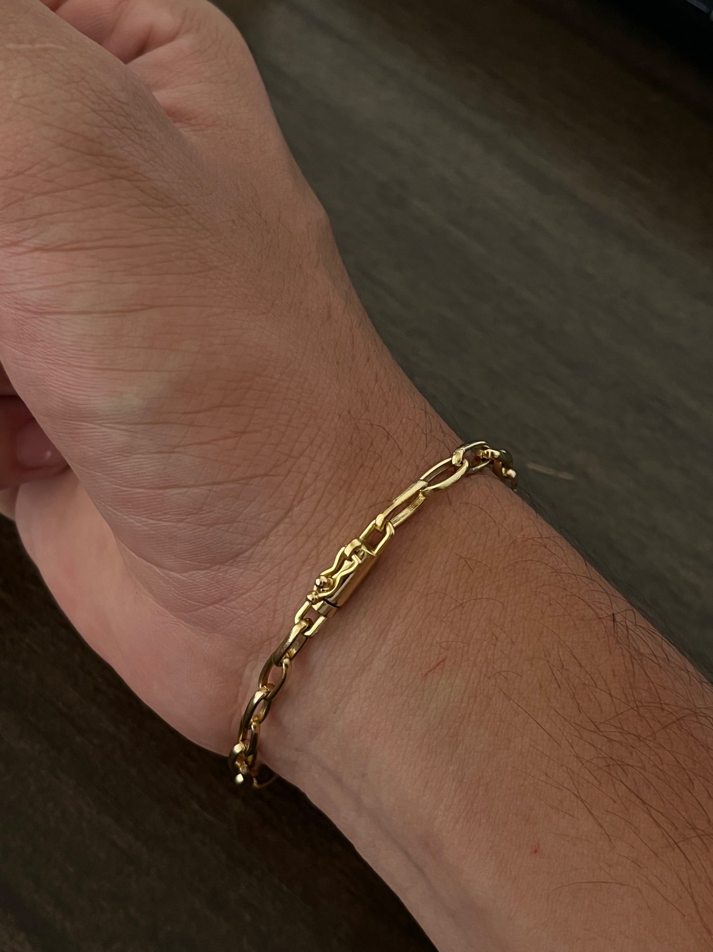 Pulseira cadeado alongado